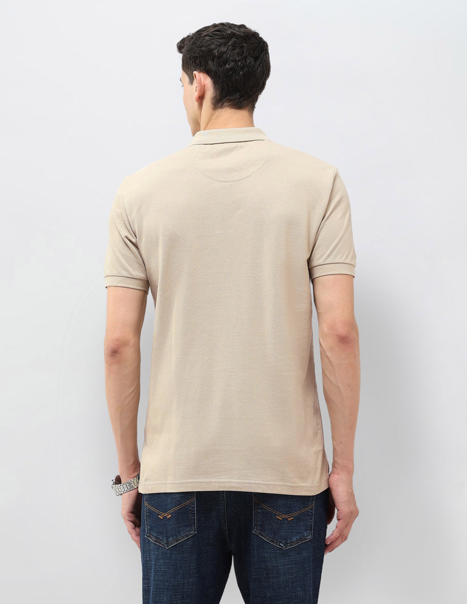 Solid Muscle Fit Polo Shirt Stone - U.S. POLO ASSN. | Large