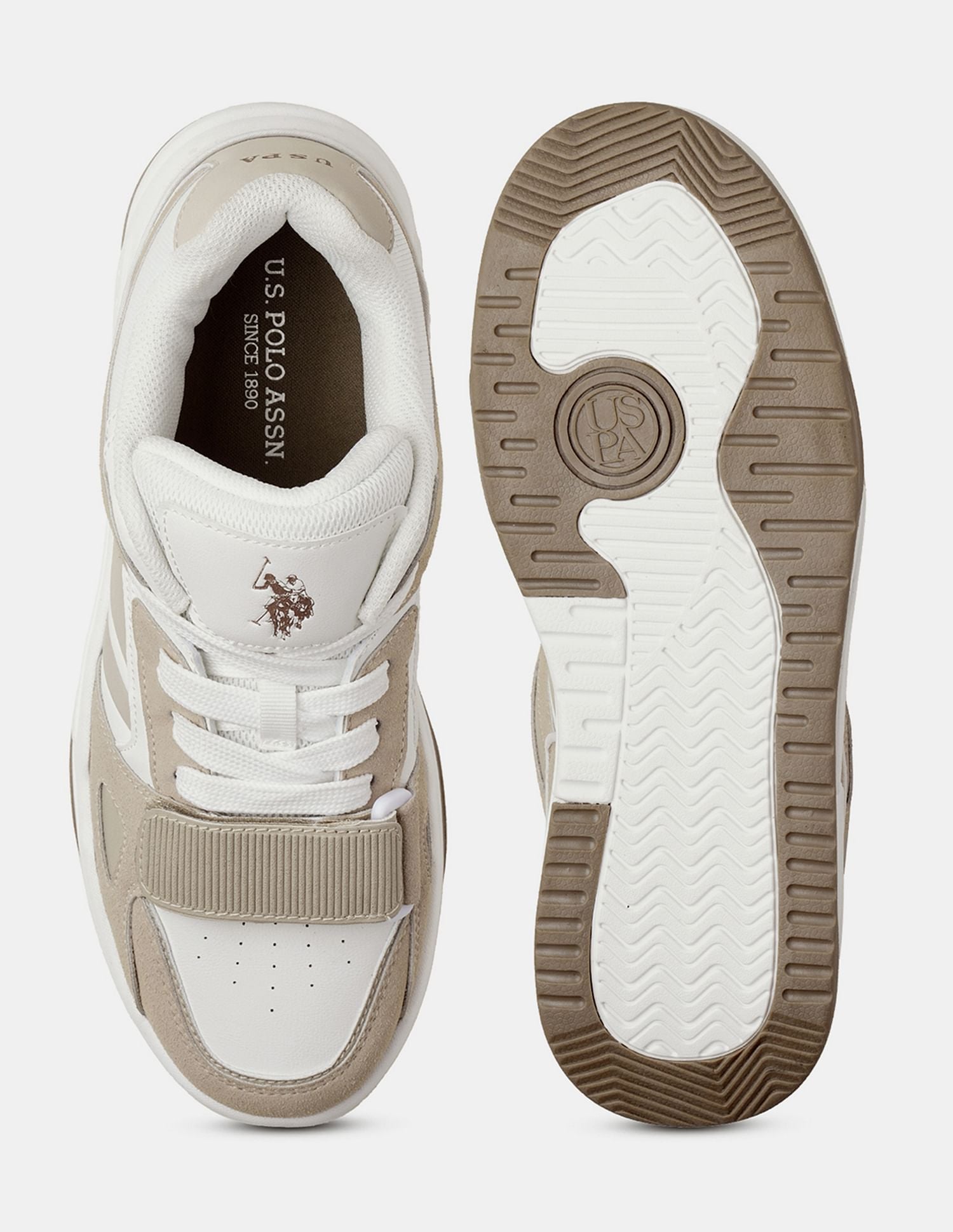 Men Low Top Steven Sneakers Beige - U.S. POLO ASSN. | Large