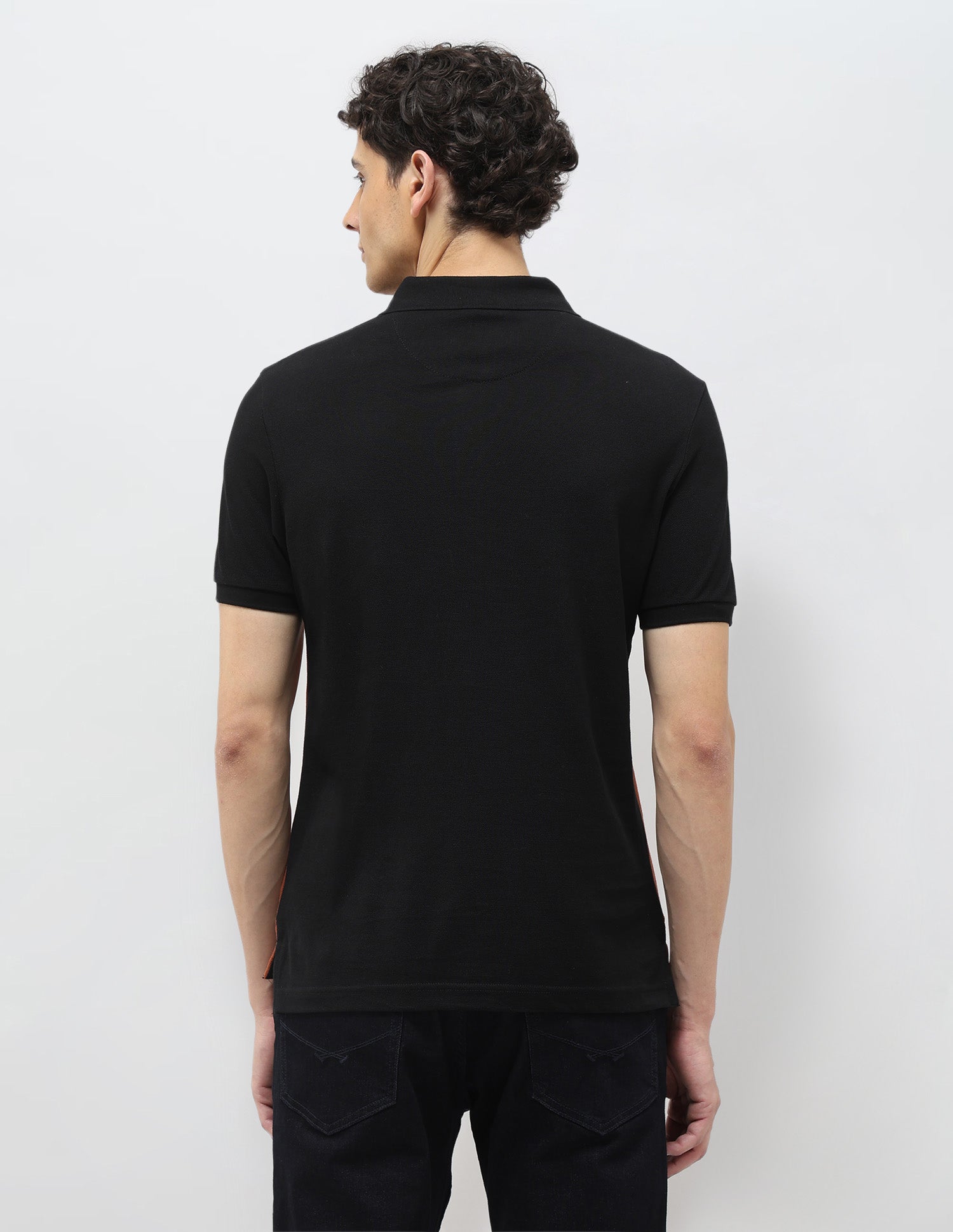 Colourblocked Muscle Fit Polo Shirt Black - U.S. POLO ASSN. | Large