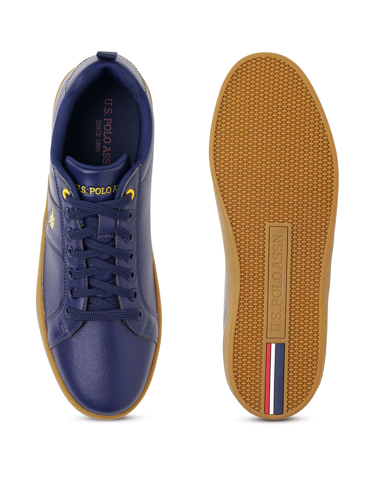 Men Solid Vador Blu Sneakers Navy - U.S. POLO ASSN. | Large