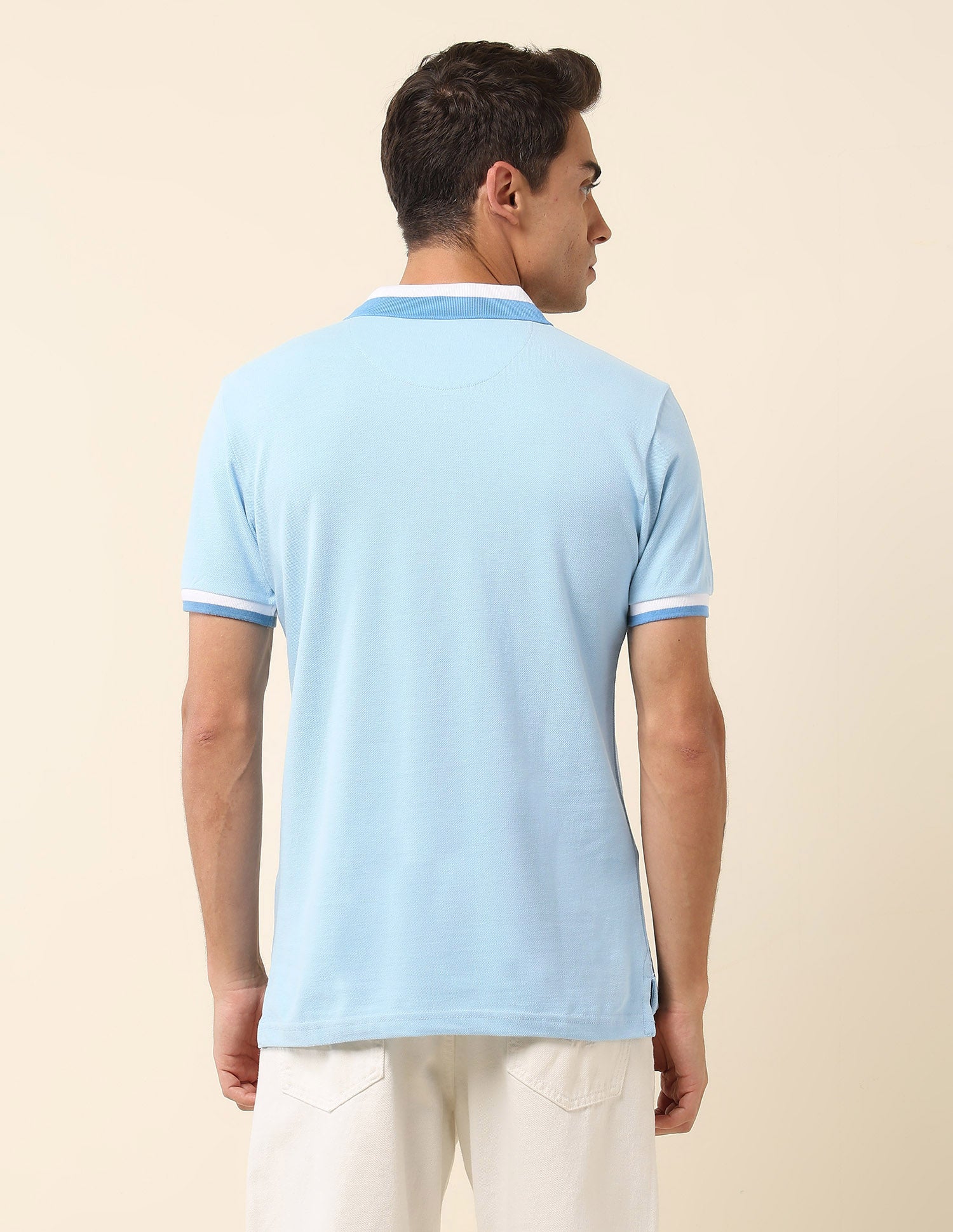 Solid Slim Fit Polo Shirt Light Blue - U.S. POLO ASSN. | Large