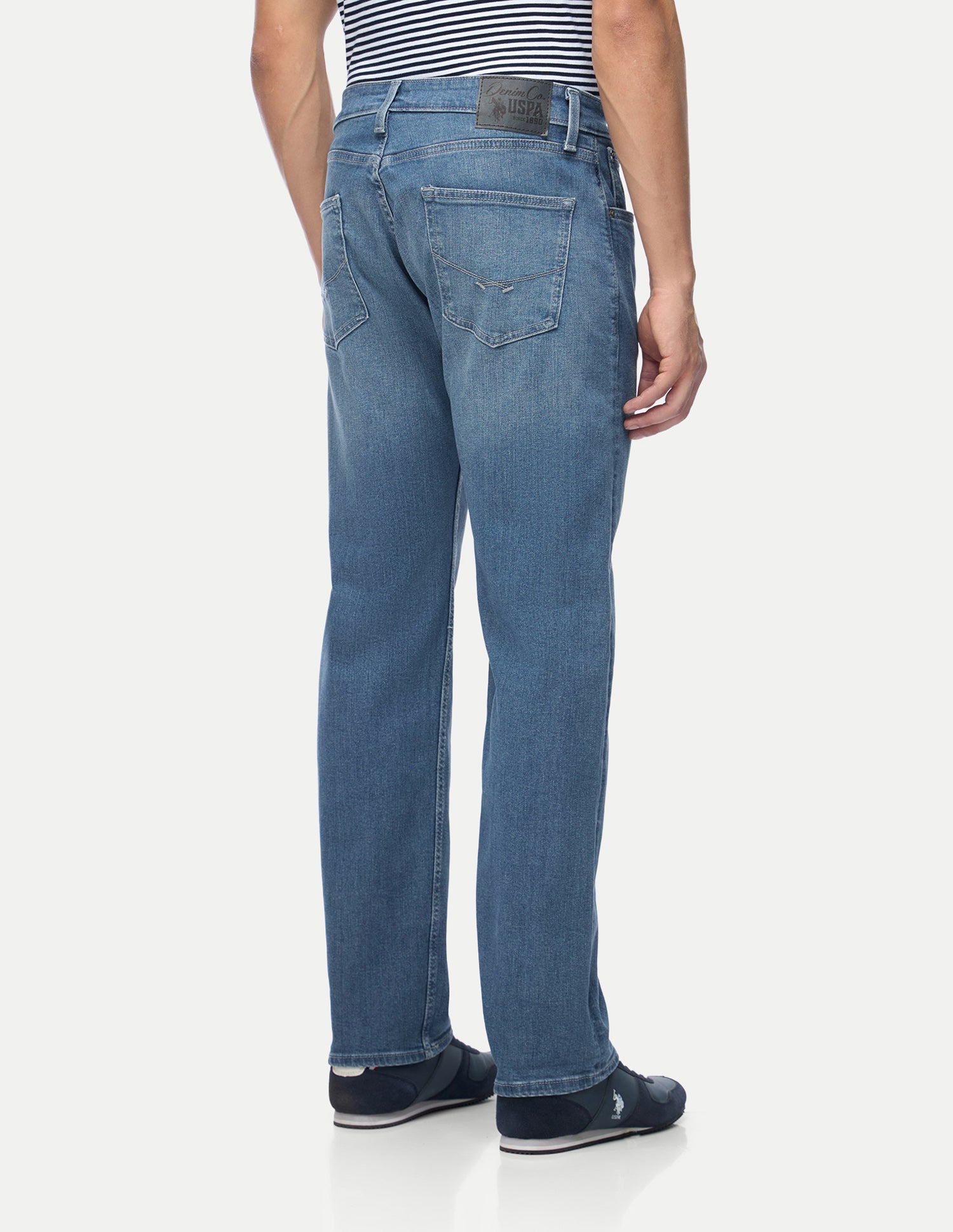 Mason Regular Straight Fit Blue Jeans Light Blue - U.S. Polo Assn. India | Large