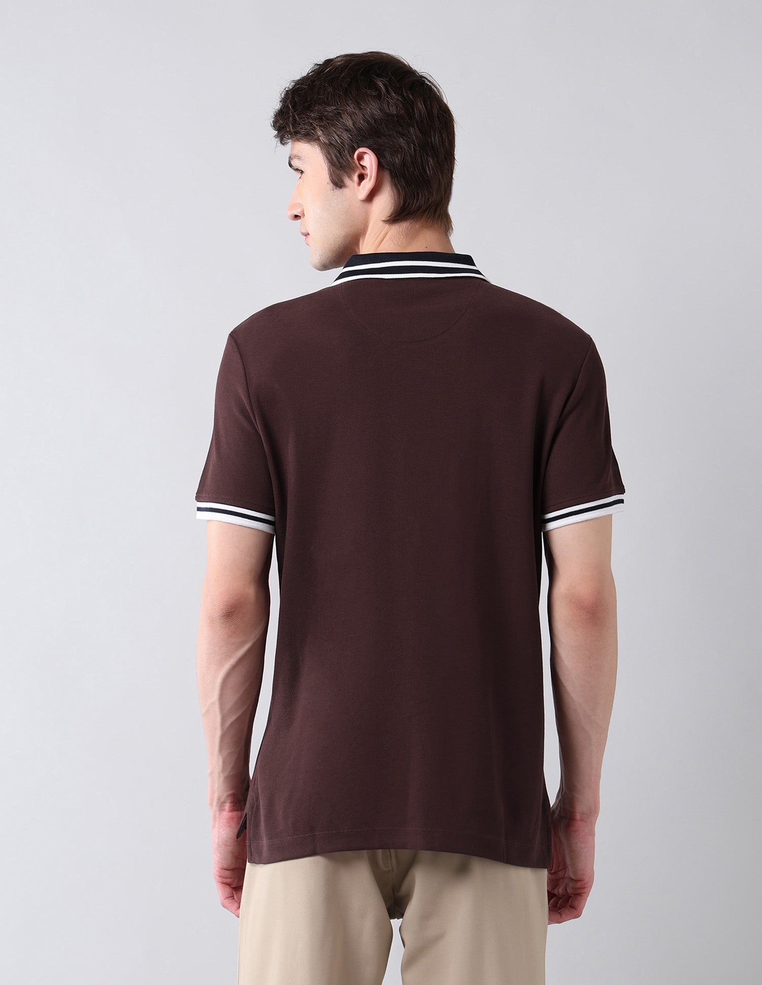Solid Pure Cotton Americana Polo Shirt Maroon - U.S. Polo Assn. India | Large