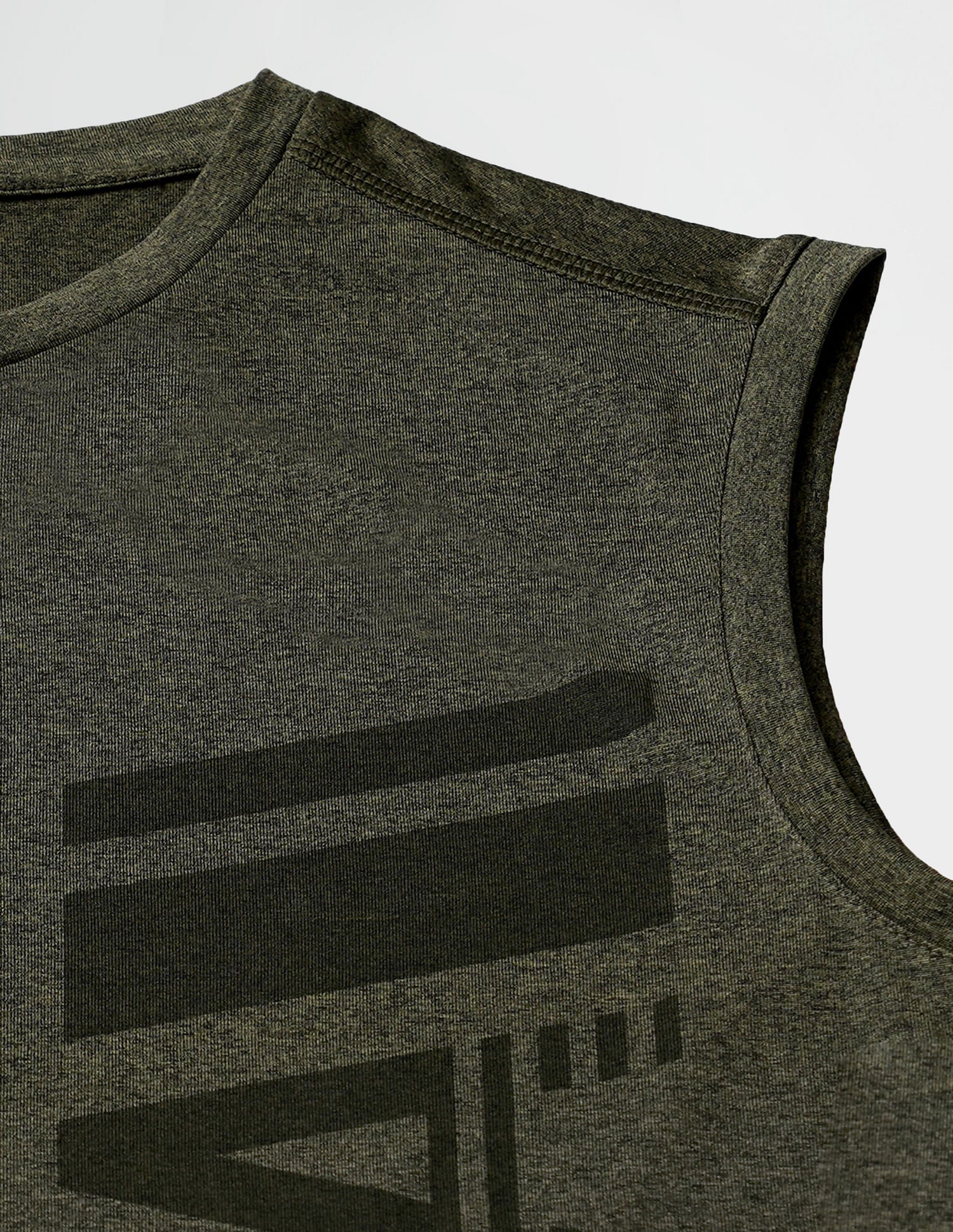 Sleeveless Brand Print Polyester I711 Vest - Pack Of 1 Olive Grey - U.S. POLO ASSN. | Large