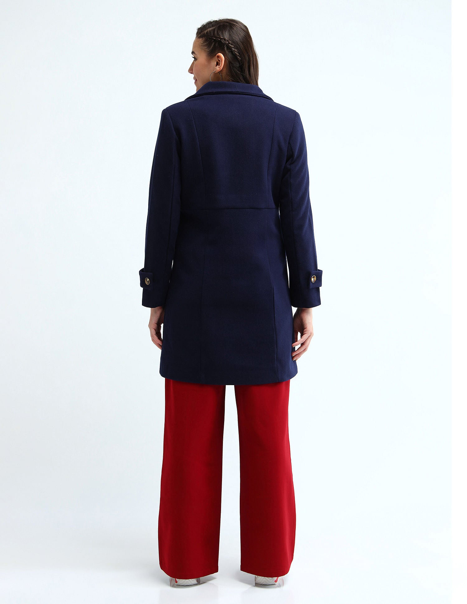 Double Breasted A Line Jacket Navy - U.S. POLO ASSN. | Large