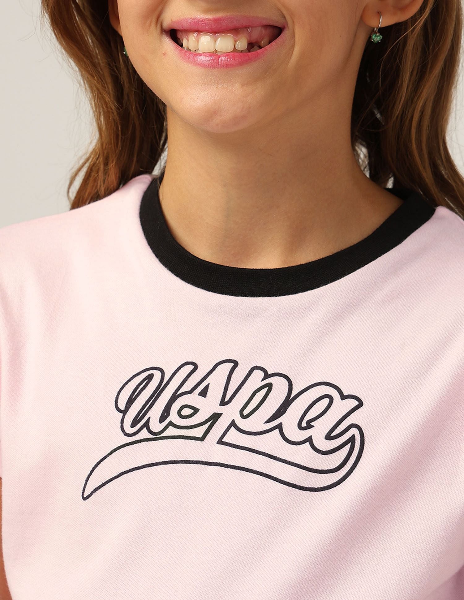 Girls Brand Printed Fit And Flare Dress Pink - U.S. POLO ASSN. | Large