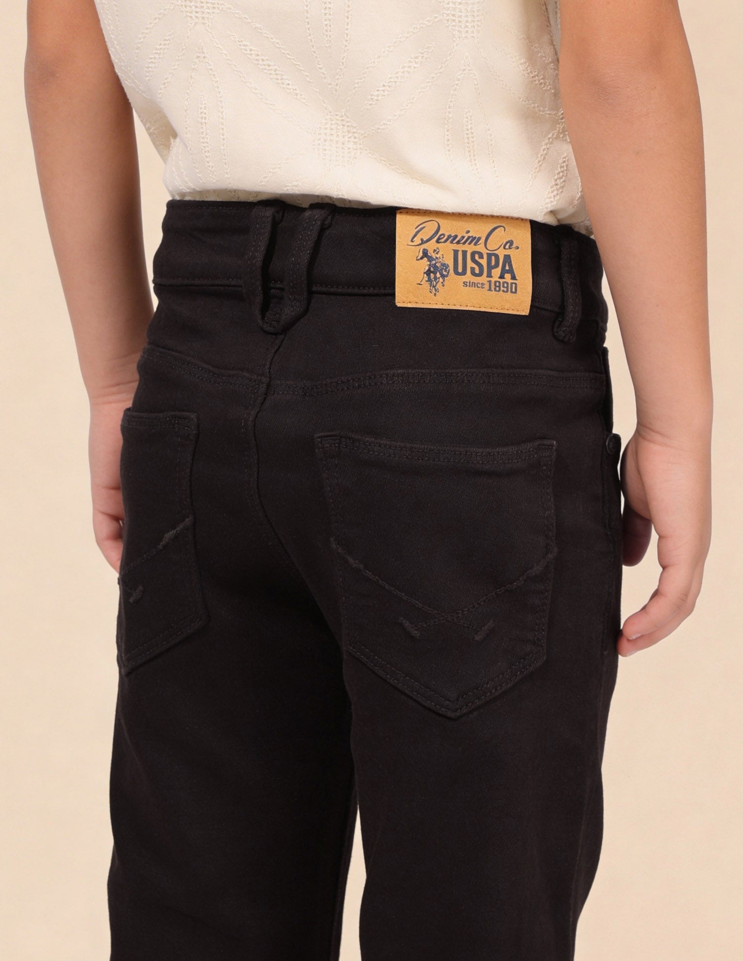Mid Rise Slim Fit Jeans Brown - U.S. Polo Assn. India | Large