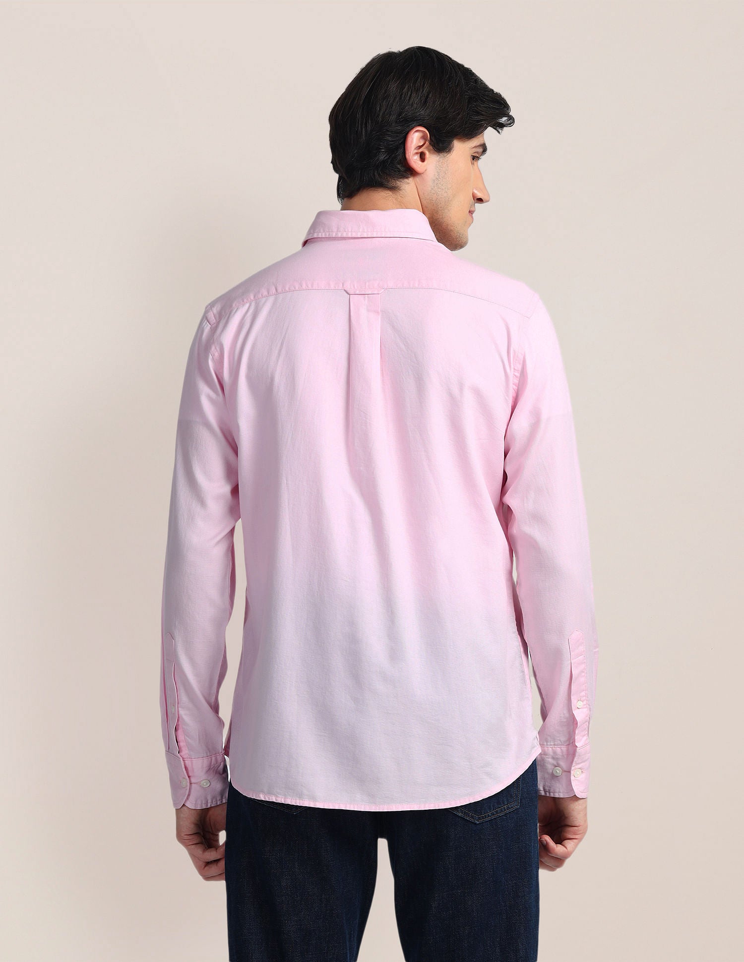 Solid Dobby Shirt Pink - U.S. Polo Assn. India | Large