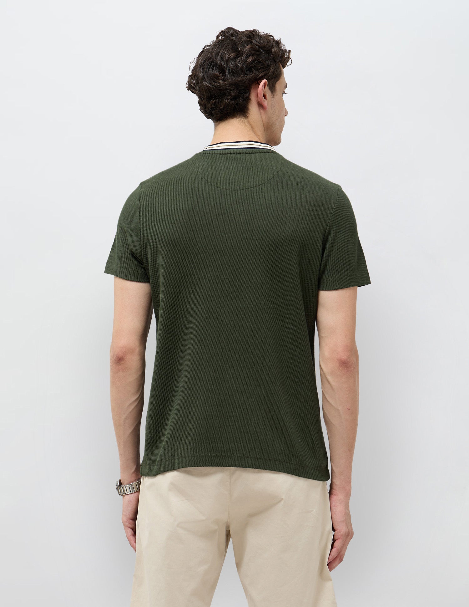 Solid Regular Fit T-Shirt Dark Green - U.S. POLO ASSN. | Large