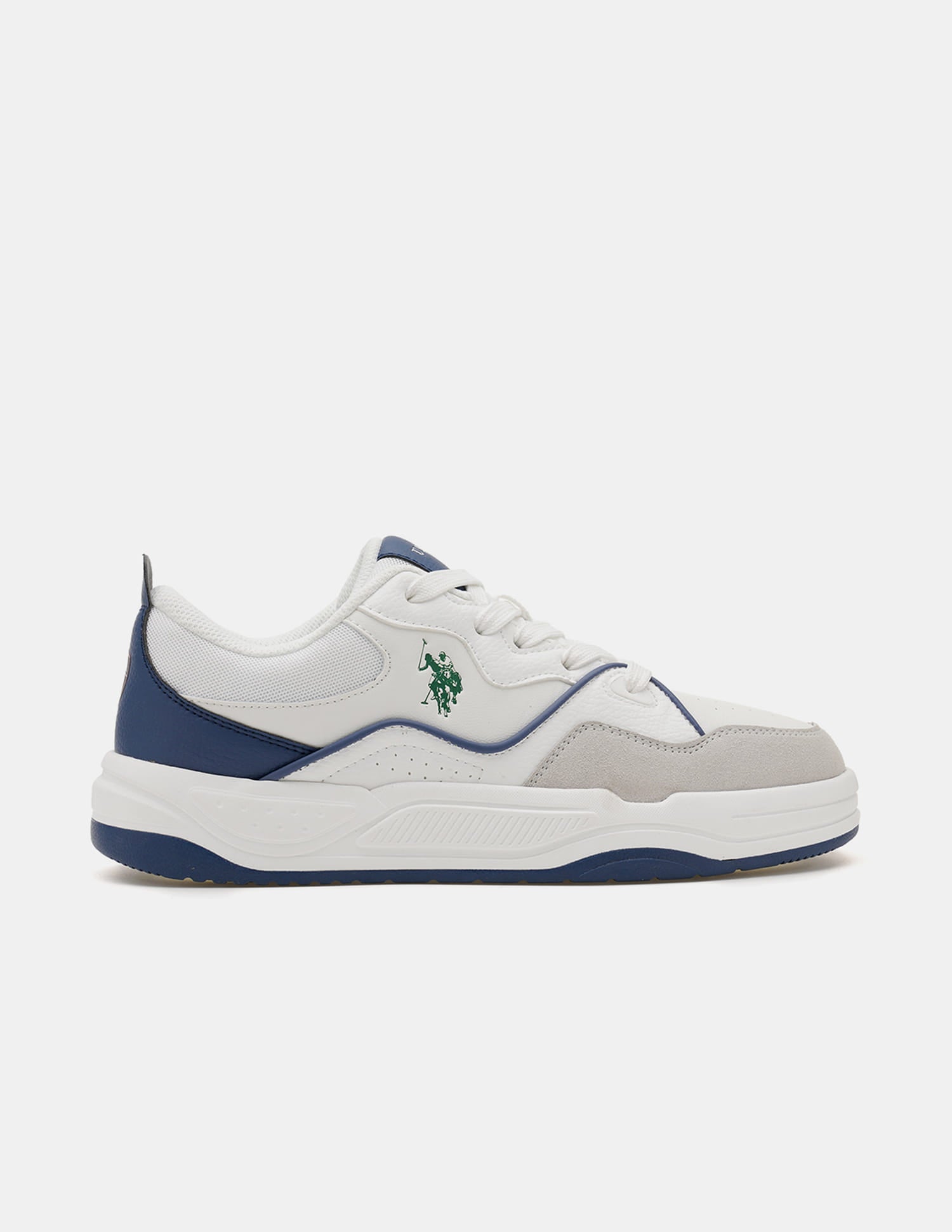 Colour Blocked Odore 2.0 Lace Up Sneakers White - U.S. Polo Assn. India | Large