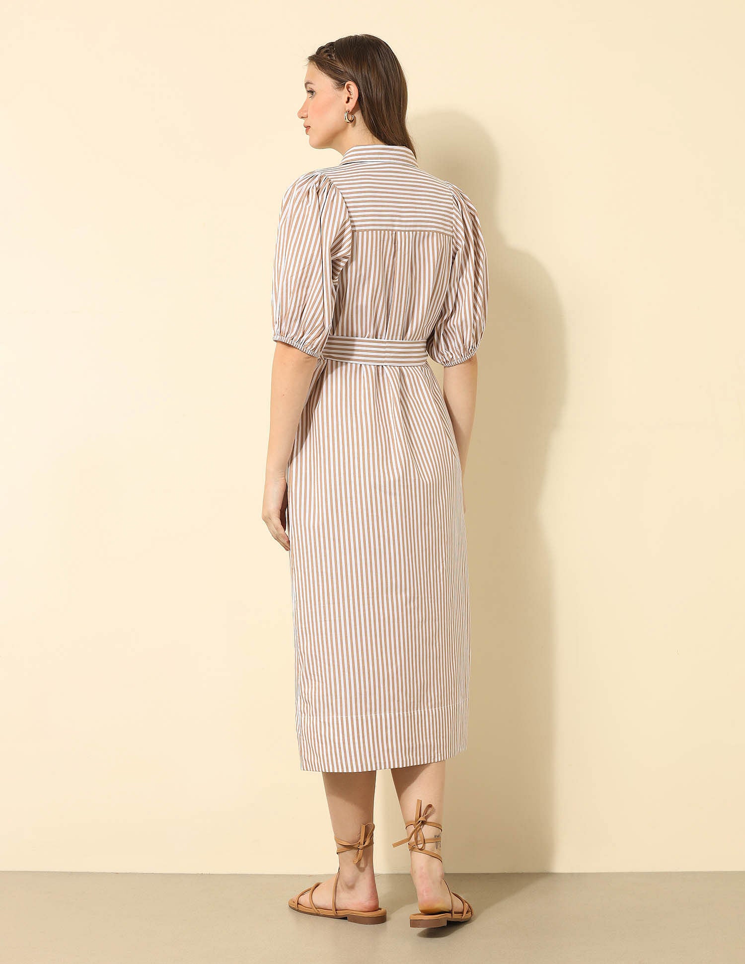 A Line Shirt Dress Brown - U.S. Polo Assn. India | Large