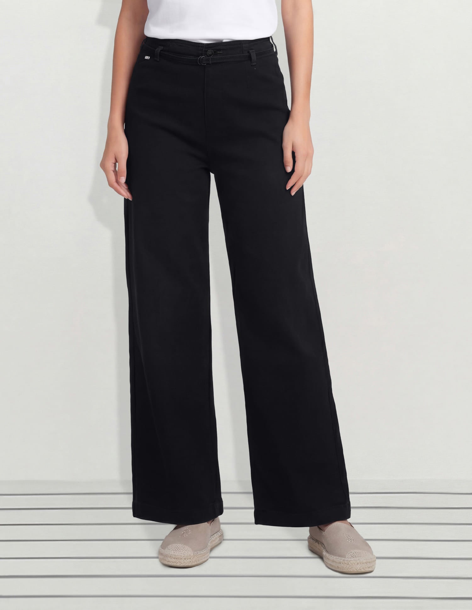 High Rise Wide Leg Fit Jeans Grey - U.S. Polo Assn. India | Large