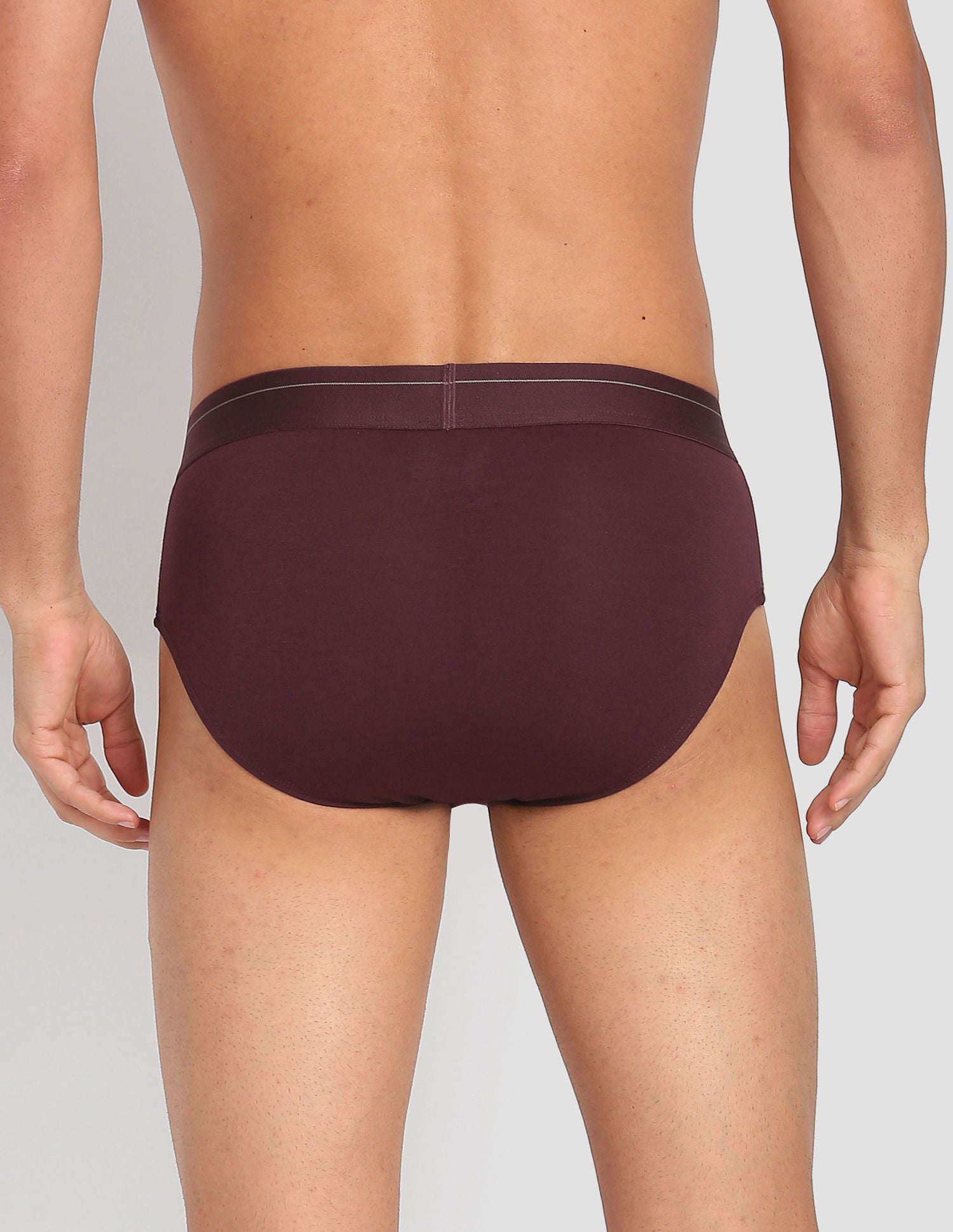 Modal Cotton Stretch Antibacterial PB003 Premium Briefs - Pack Of 1 Maroon - U.S. POLO ASSN. | Large