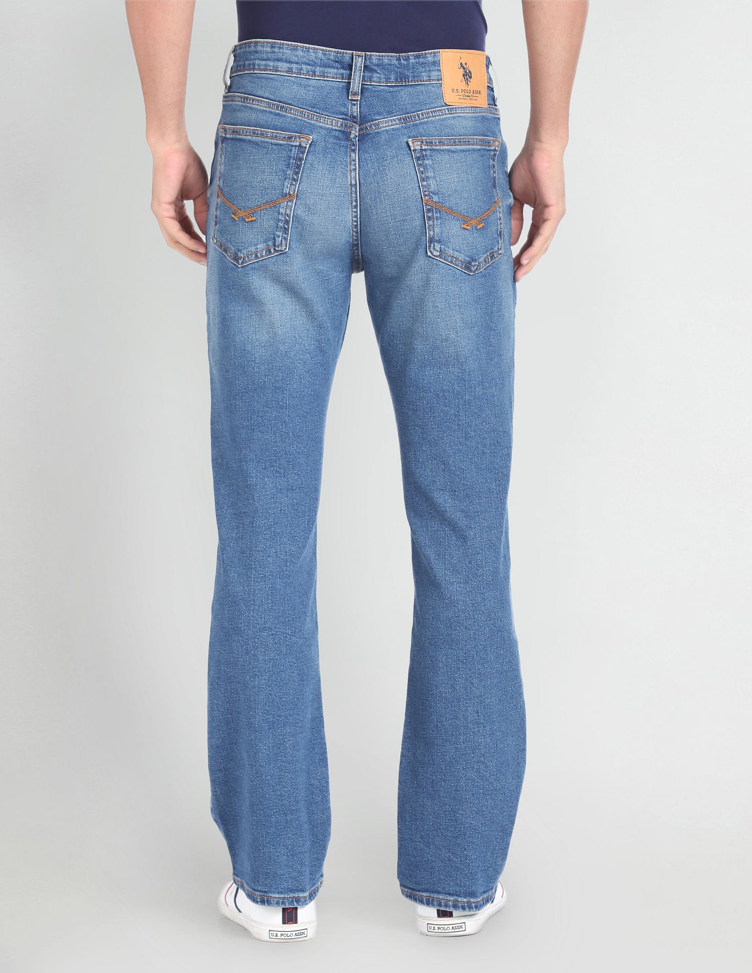 Connor Bootcut Fit Blue Jeans Blue - U.S. POLO ASSN. | Large