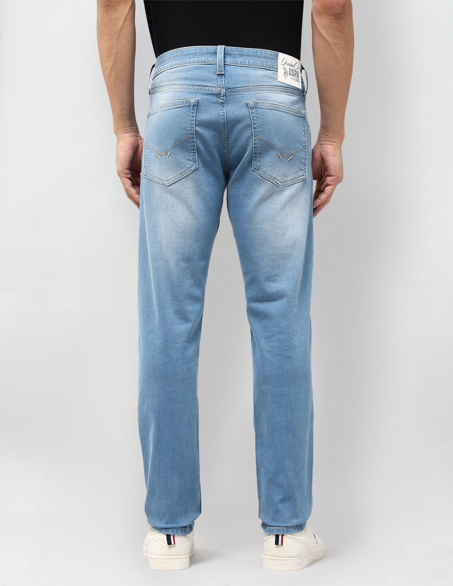 Brandon Slim Tapered Fit Blue Jeans Indigo - U.S. POLO ASSN. | Large