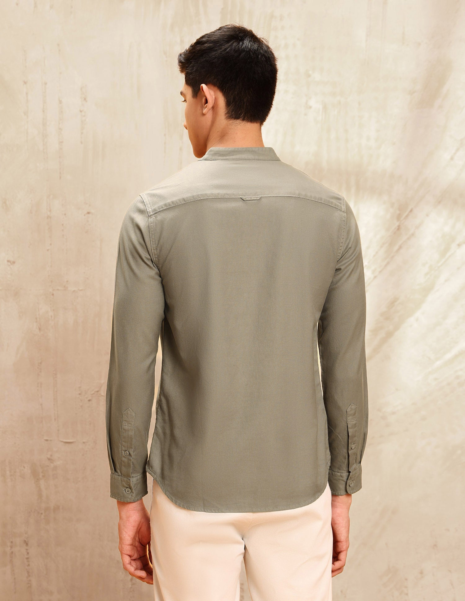 Twill Regular Fit Shirt Khaki - U.S. POLO ASSN. | Large