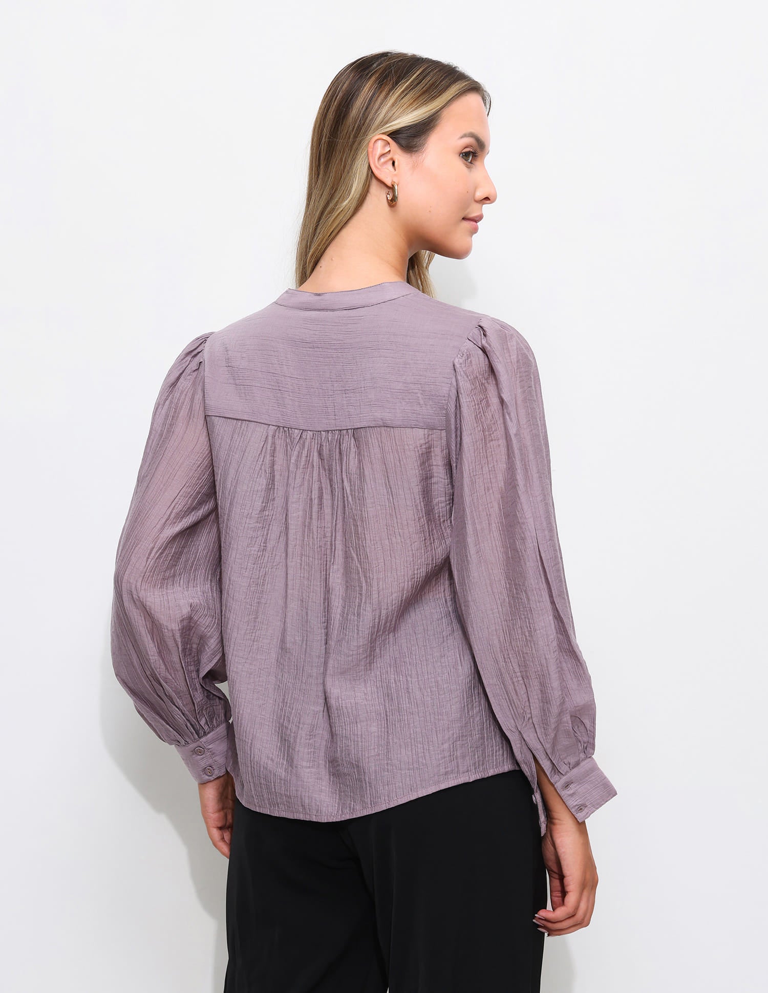 Solid Relaxed Fit Blouson Top Pink - U.S. Polo Assn. India | Large