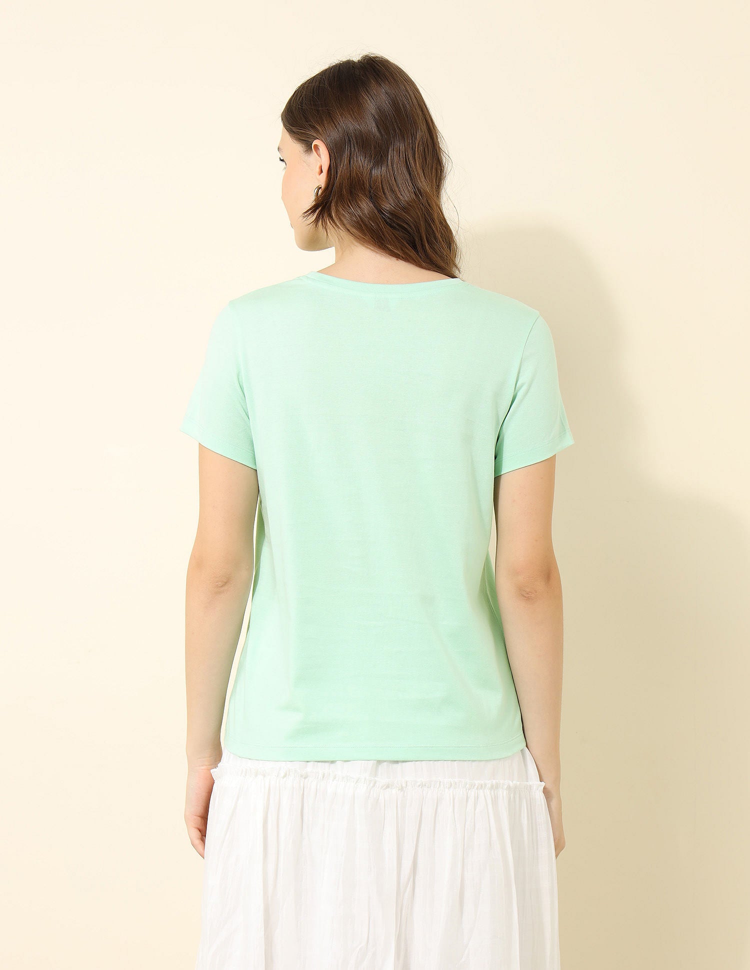 Regular Fit Brand Printed T-Shirt Mint - U.S. POLO ASSN. | Large