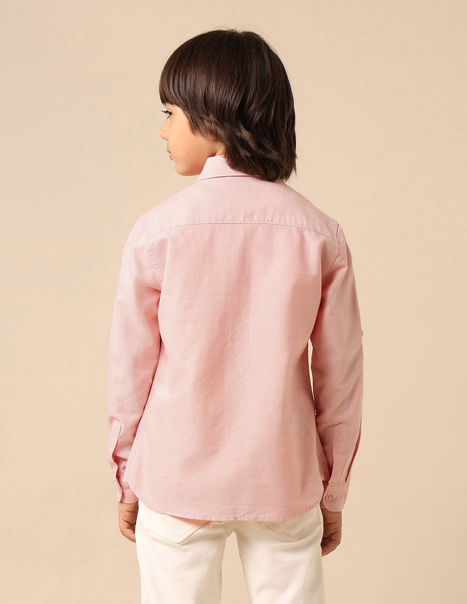 Boys Solid Oxford Shirt Pink - U.S. POLO ASSN. | Large