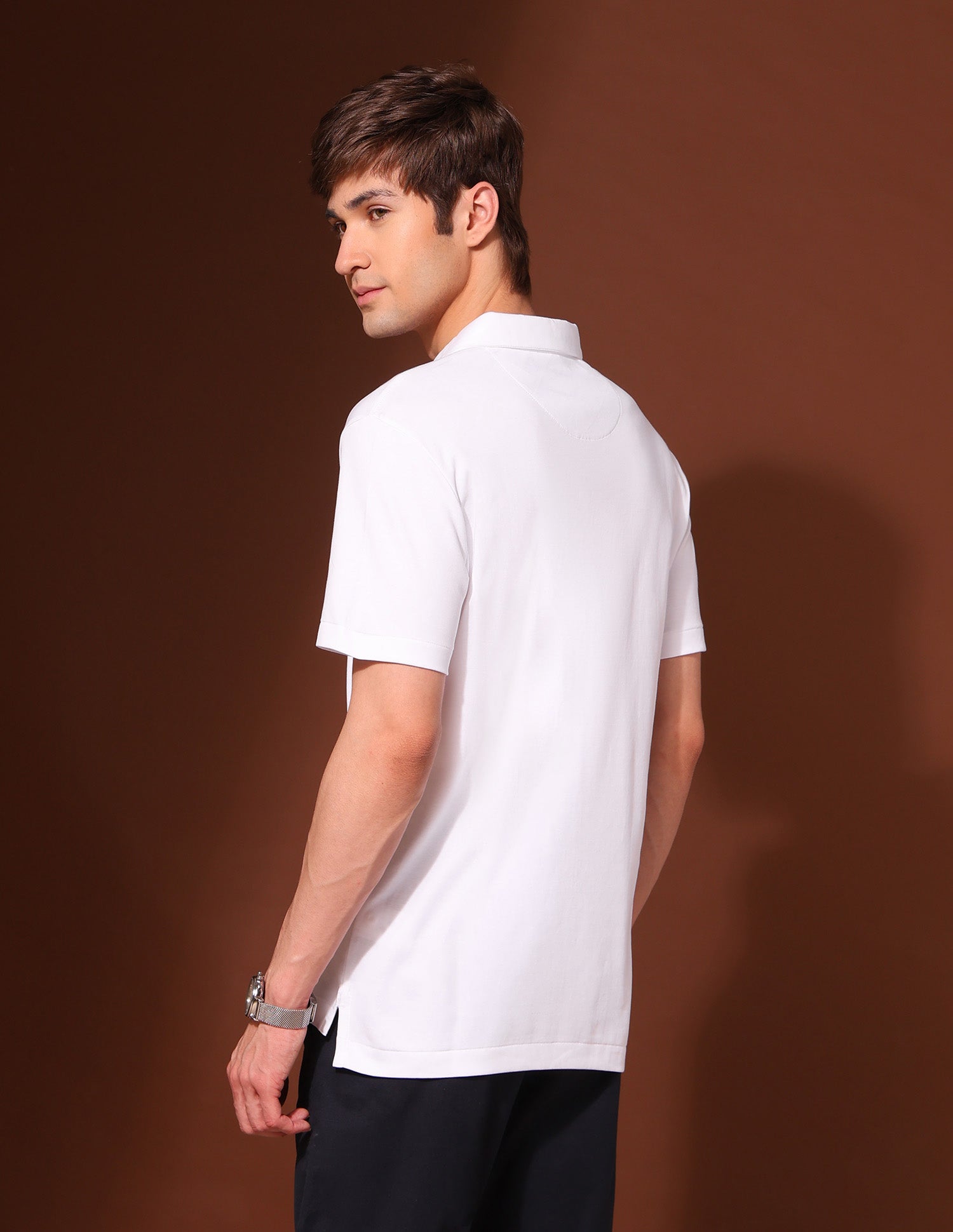 Pure Cotton Work And Wander Polo Shirt White - U.S. Polo Assn. India | Large