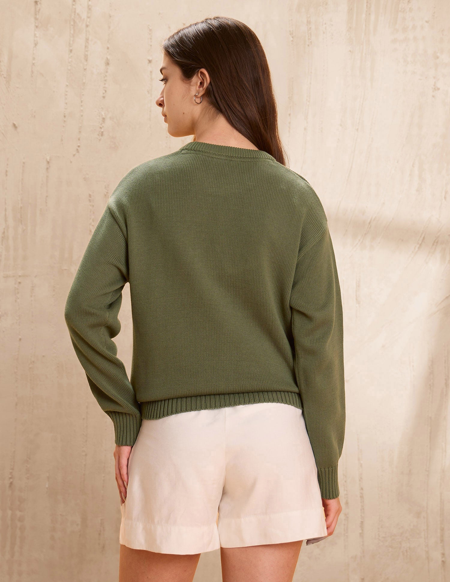 Brand Printed Regular Fit Sweater Green - U.S. POLO ASSN. | Large