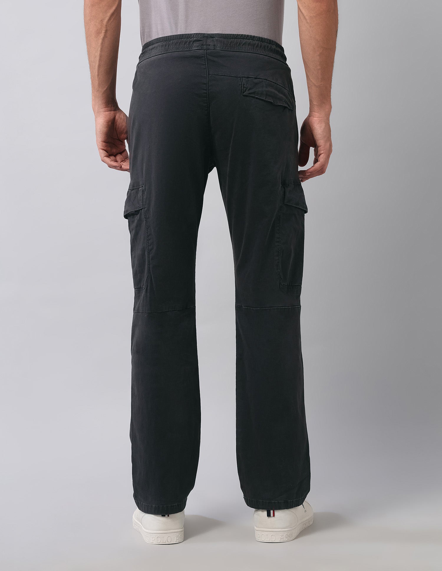 Straight Fit  Twill Cargos Black - U.S. Polo Assn. India | Large