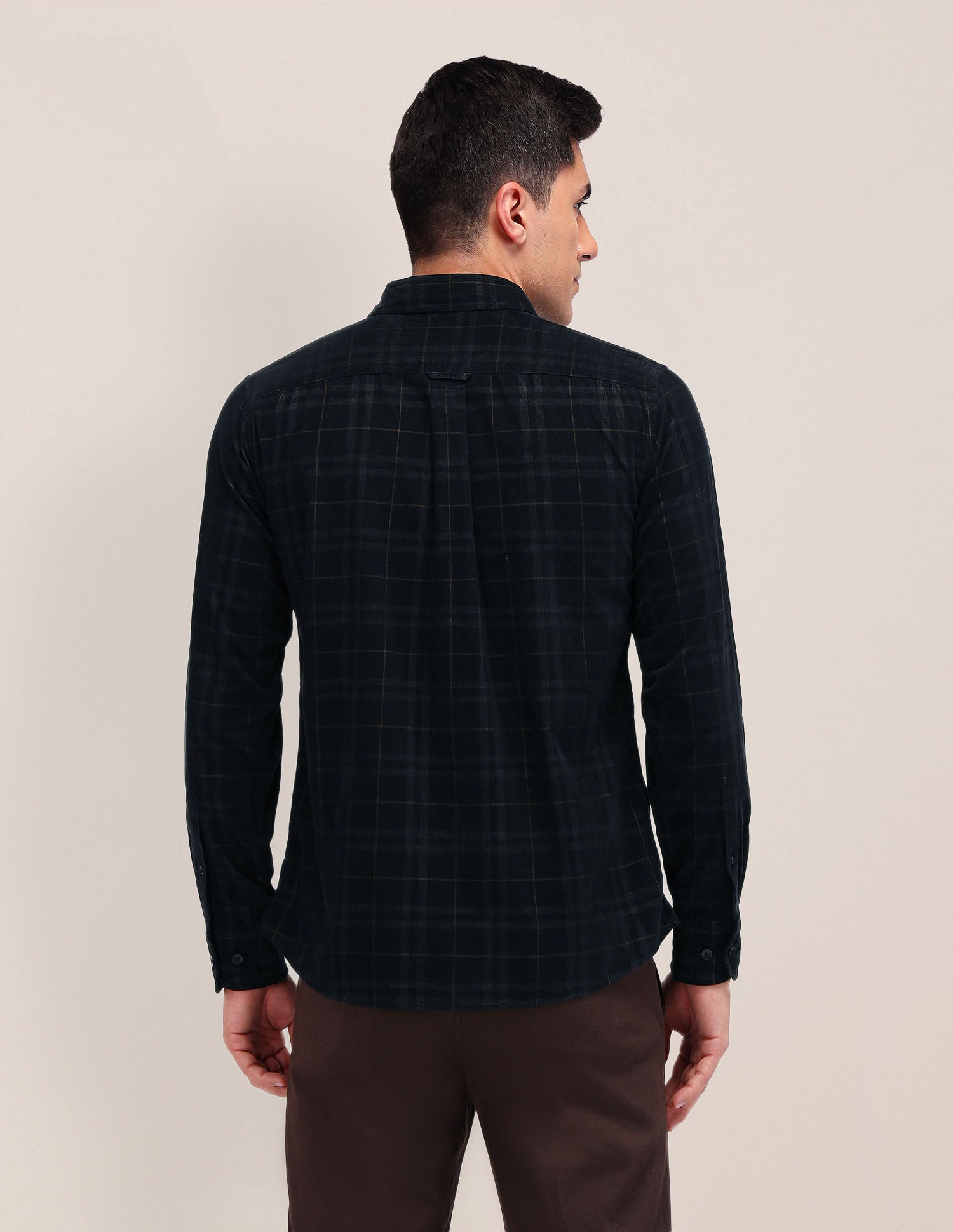 Tailored Fit Corduroy Shirt Black - U.S. POLO ASSN. | Large