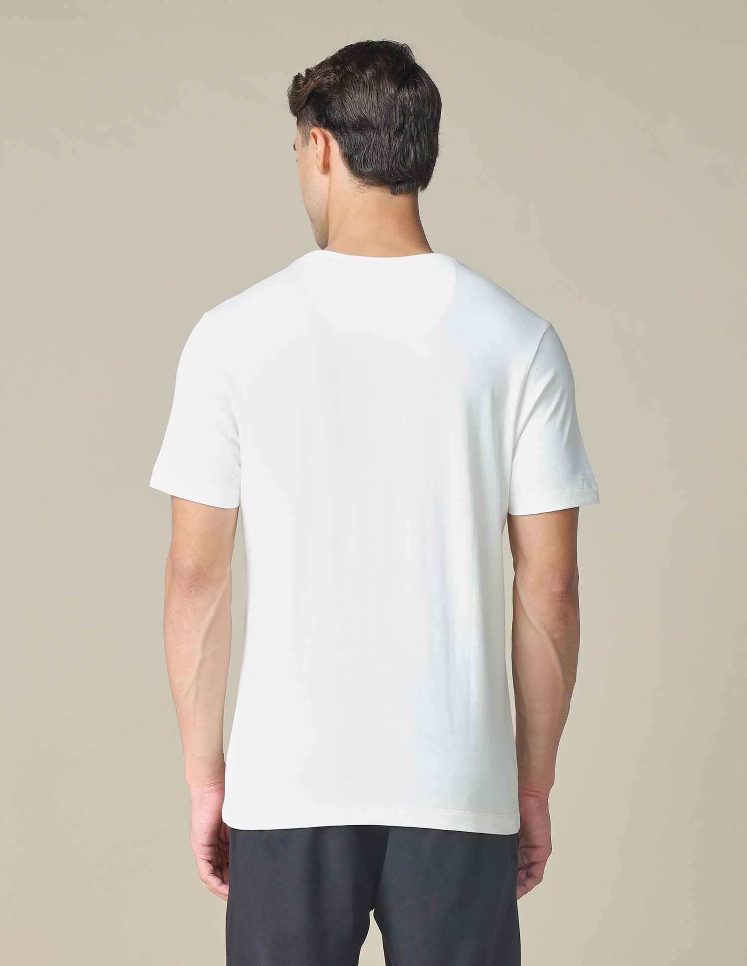 Pure Cotton Graphic Printed T- Shirt Ivory - U.S. POLO ASSN. | Large