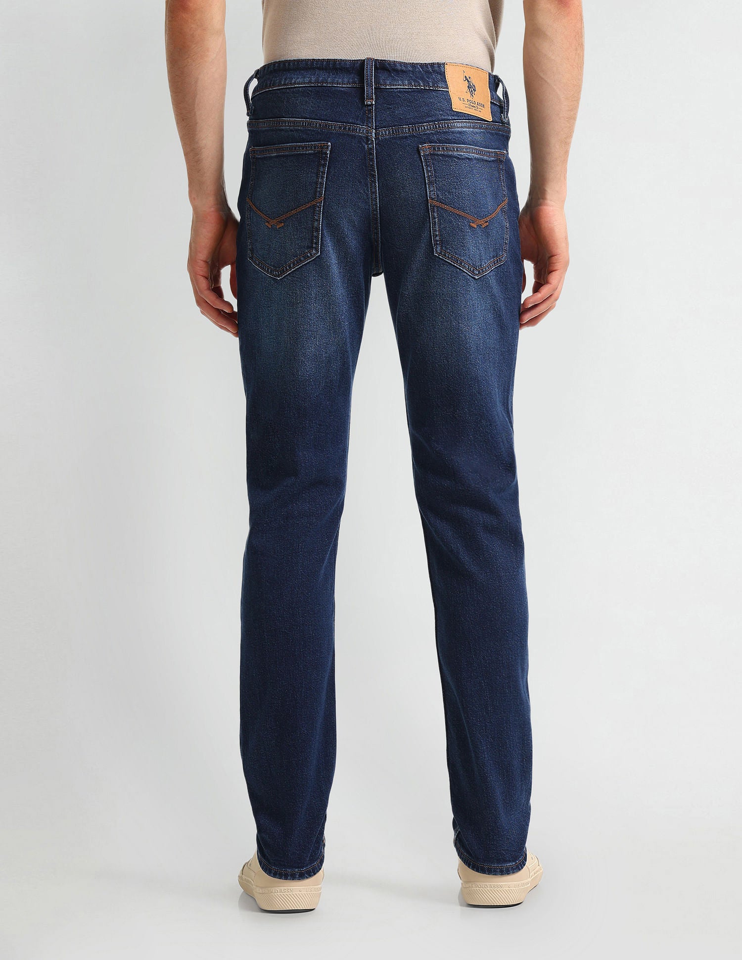 Brandon Slim Fit Blue Jeans Blue - U.S. POLO ASSN. | Large