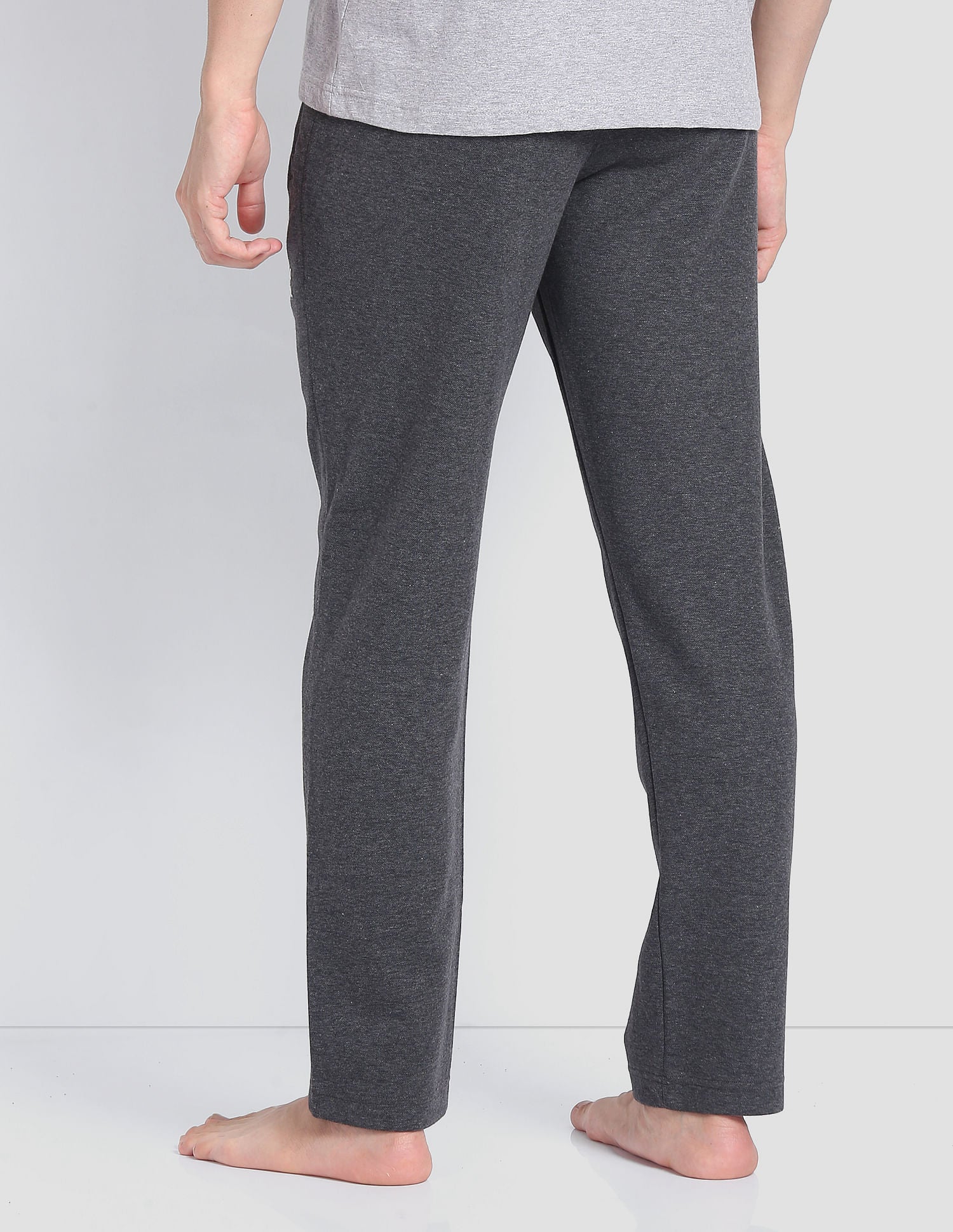 Heathered LR006 Lounge Track Pants - Pack Of 1 Dark Grey - U.S. POLO ASSN. | Large