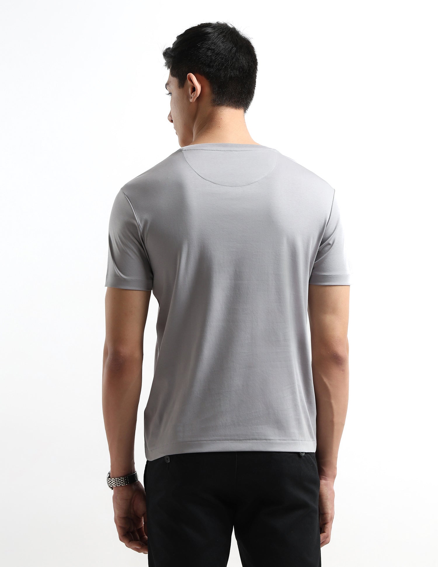 Regular Fit Solid T-shirt Light Grey - U.S. POLO ASSN. | Large