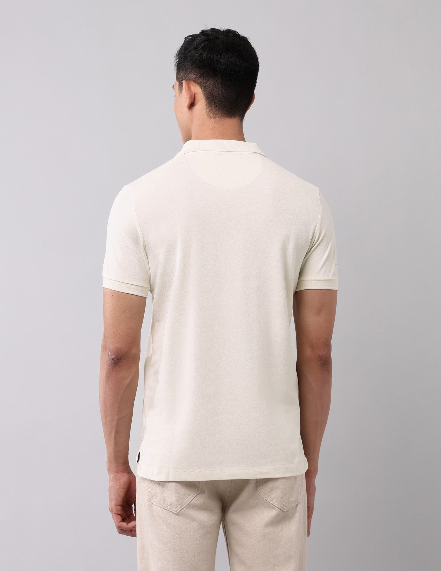 Horizontal Striped Black Label Polo Shirt Ivory - U.S. Polo Assn. India | Large