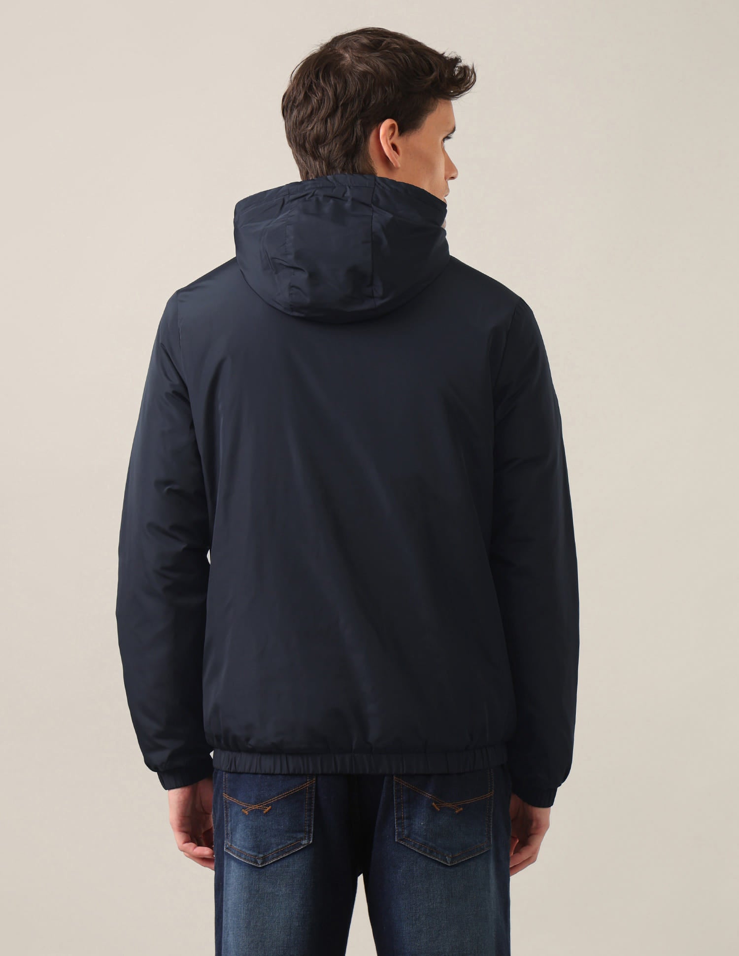 Solid Hooded Jacket Navy - U.S. Polo Assn. India | Large