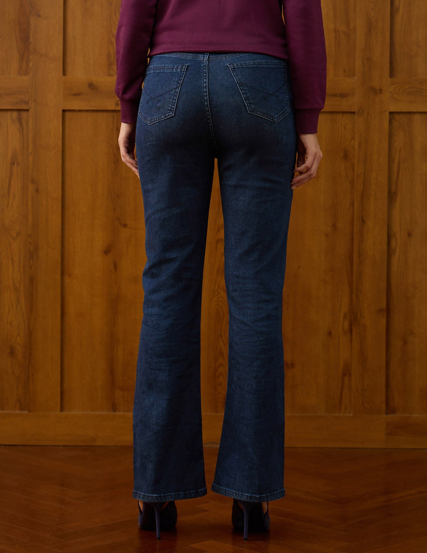 Ultra-High Rise Bootcut Jeans Blue - U.S. POLO ASSN. | Large