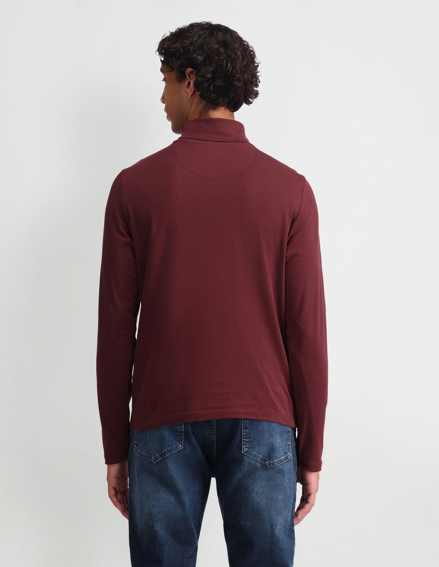 Outdoor Muscle Fit Solid T-Shirt Wine - U.S. POLO ASSN. | Large