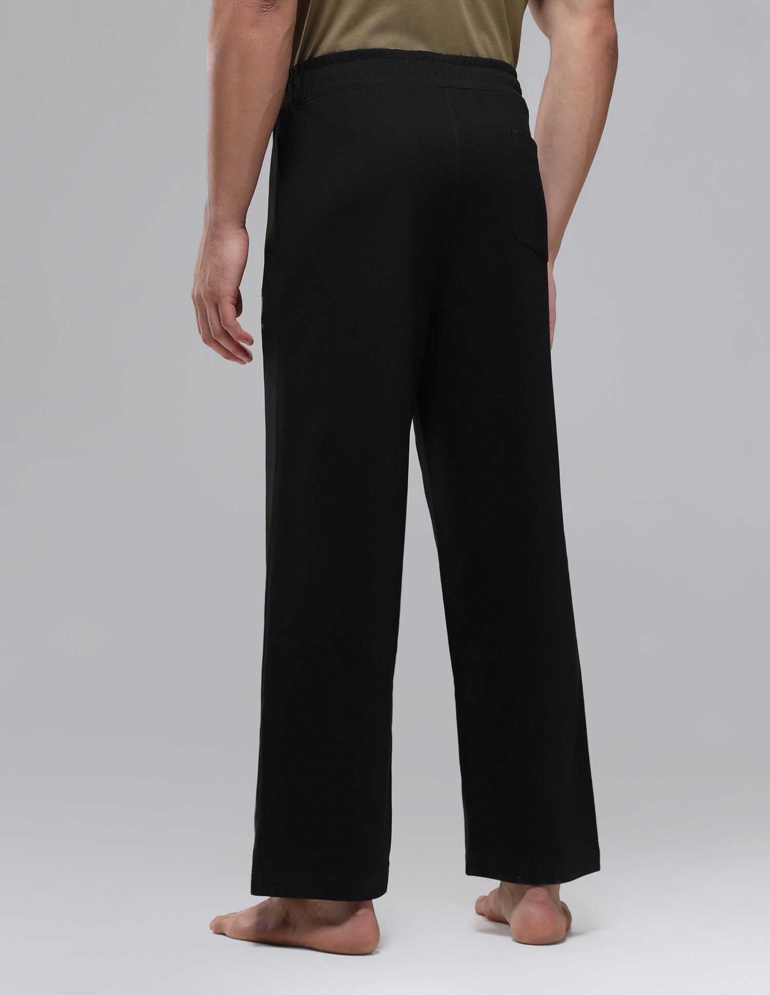 Baggy Fit Sturdy Fabric OR008 Lounge Track Pants Black - U.S. Polo Assn. India | Large