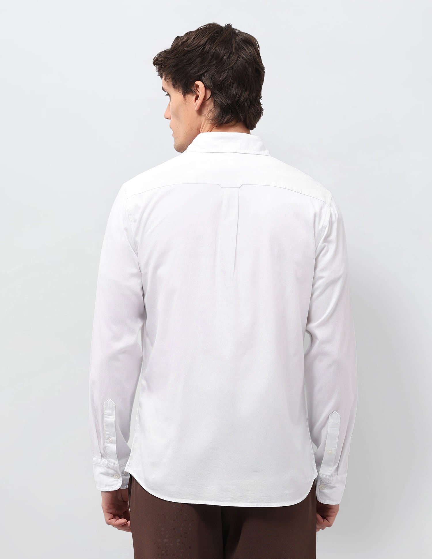 Solid Tailored Fit Shirt White - U.S. Polo Assn. India | Large