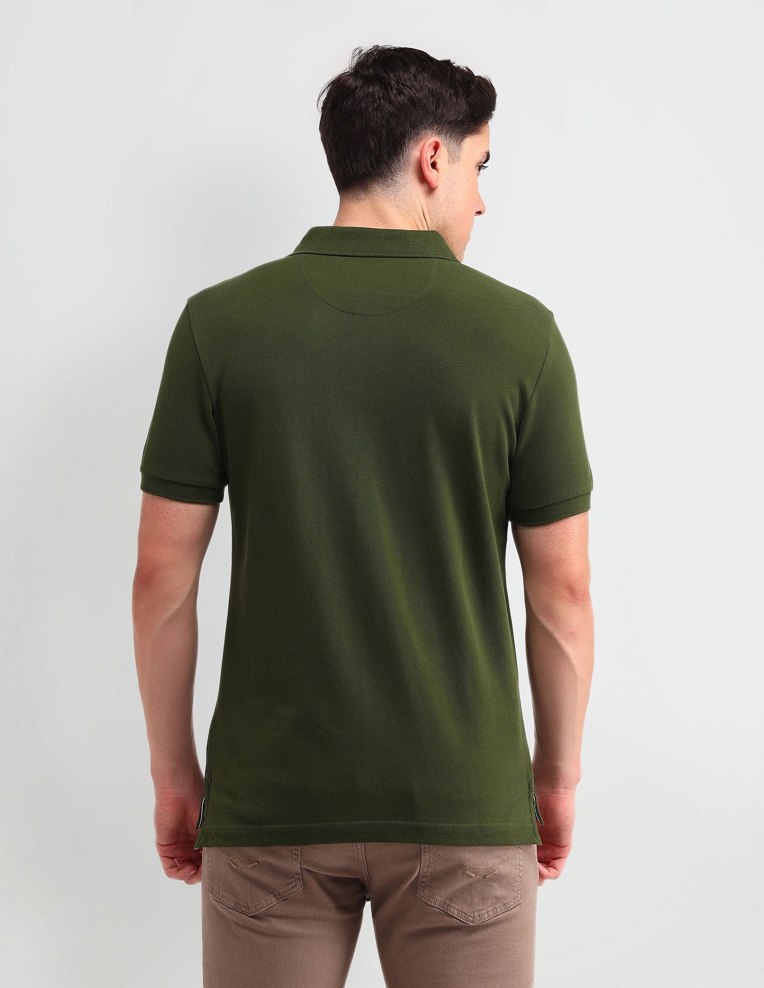 Outdoor Muscle Fit Brand Polo Shirt Dark Green - U.S. POLO ASSN. | Large