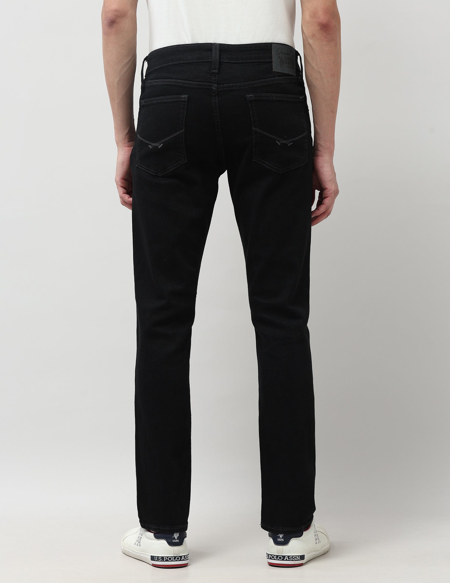 Brandon Slim Tapered Fit Grey Jeans Black - U.S. POLO ASSN. | Large