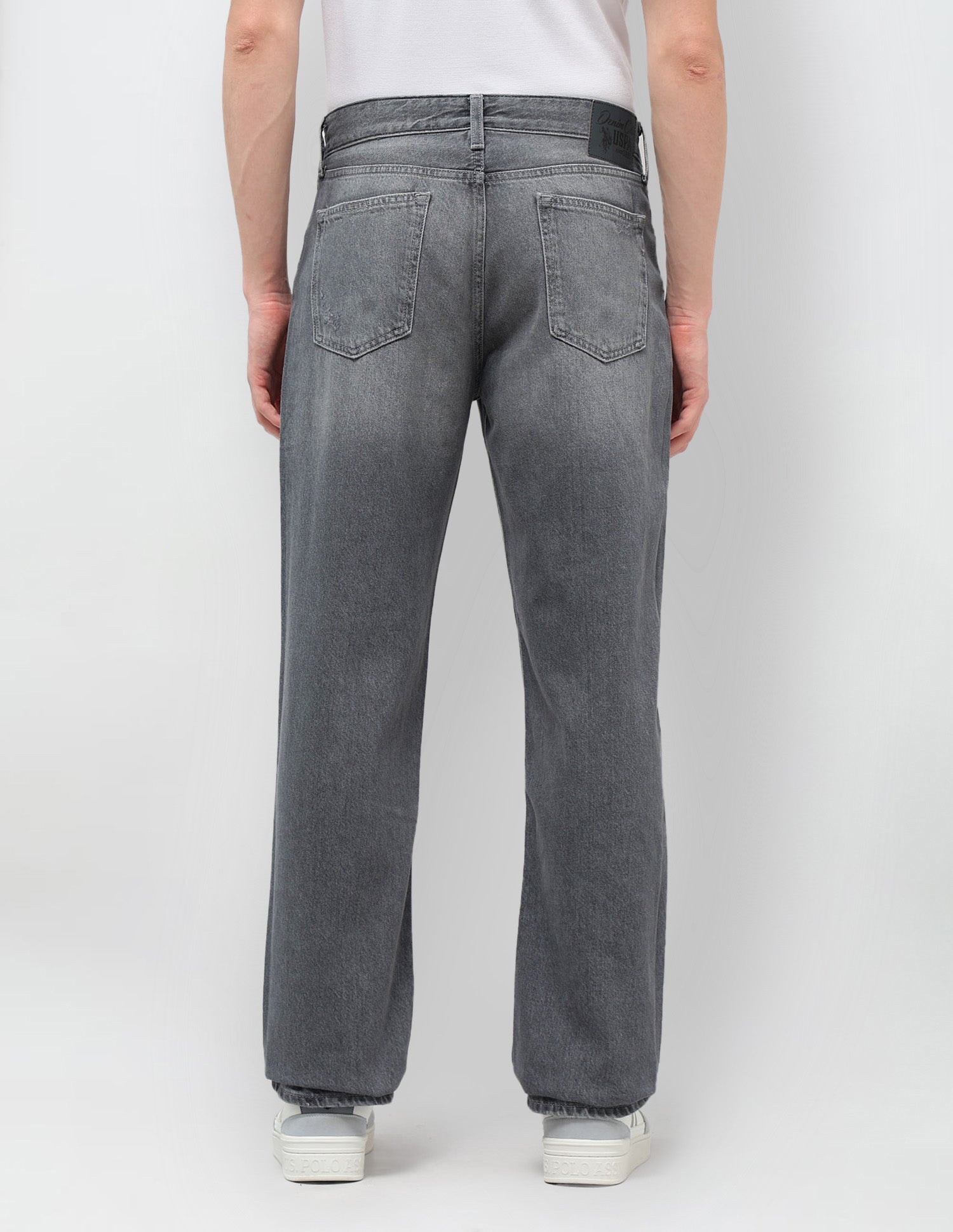 Shawn Relaxed Fit Grey Jeans Light Grey - U.S. POLO ASSN. | Large