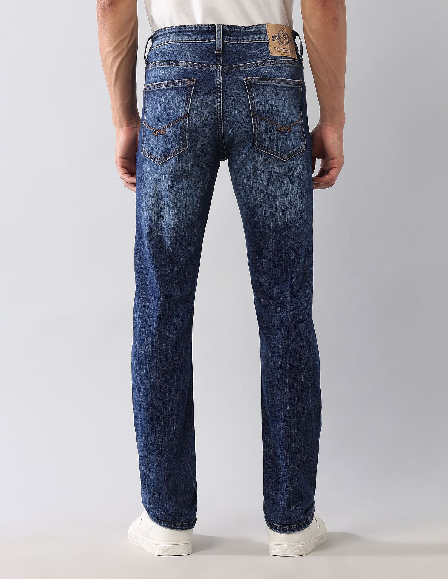 Regallo Skinny Fit Blue Jeans Blue - U.S. Polo Assn. India | Large
