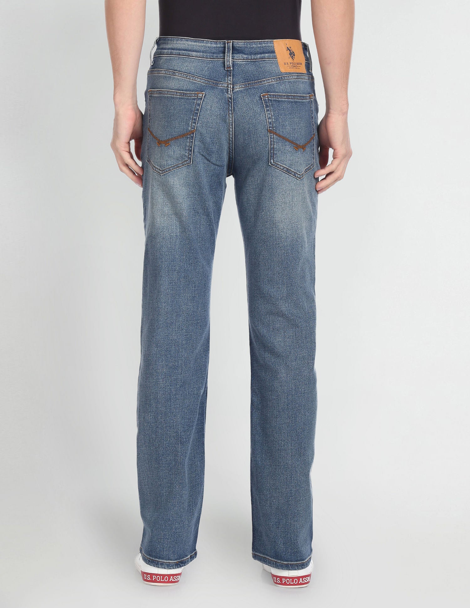 Stone Wash Connor Bootcut Jeans Blue - U.S. Polo Assn. India | Large