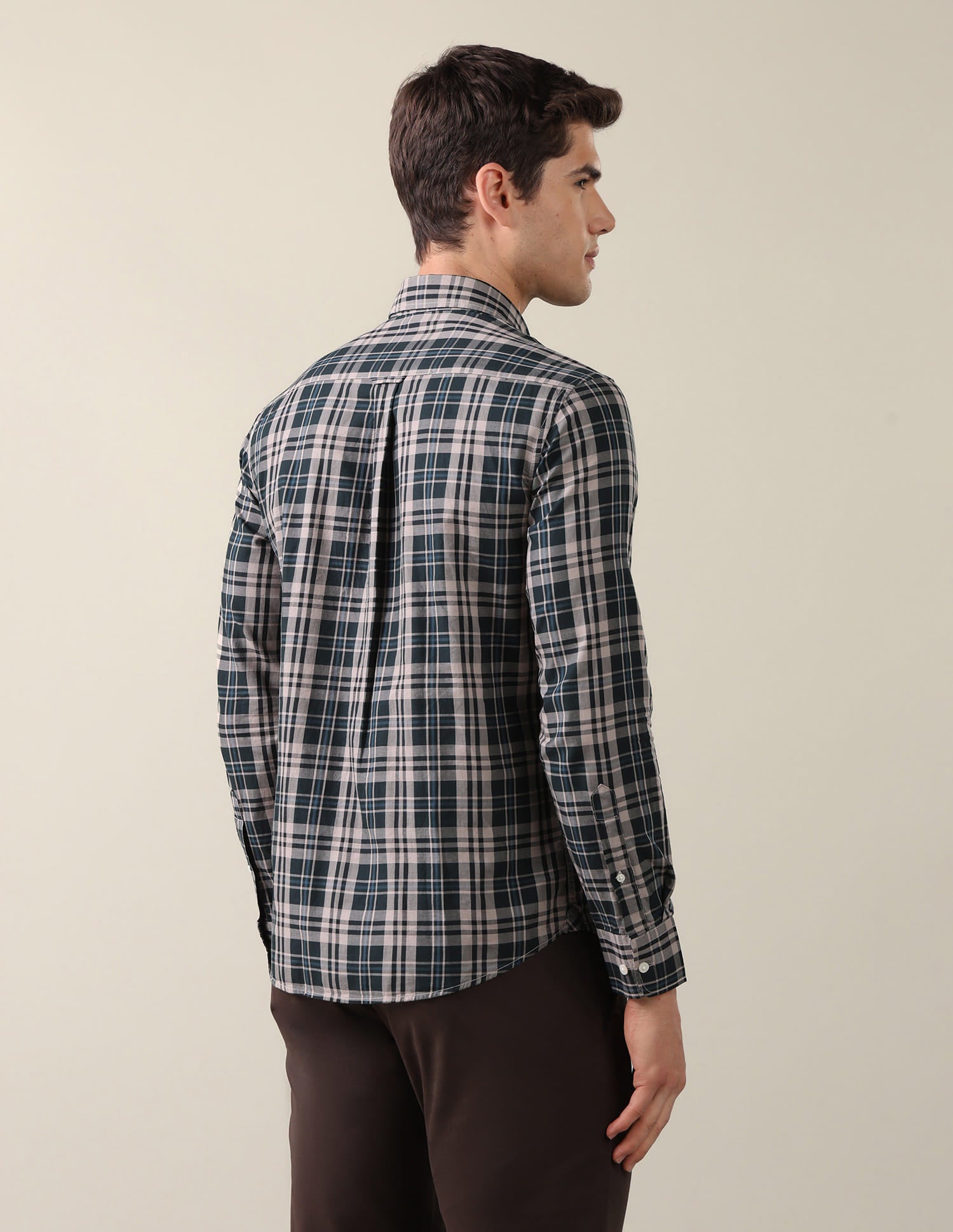Twill Plaid Checked Shirt Green - U.S. Polo Assn. India | Large