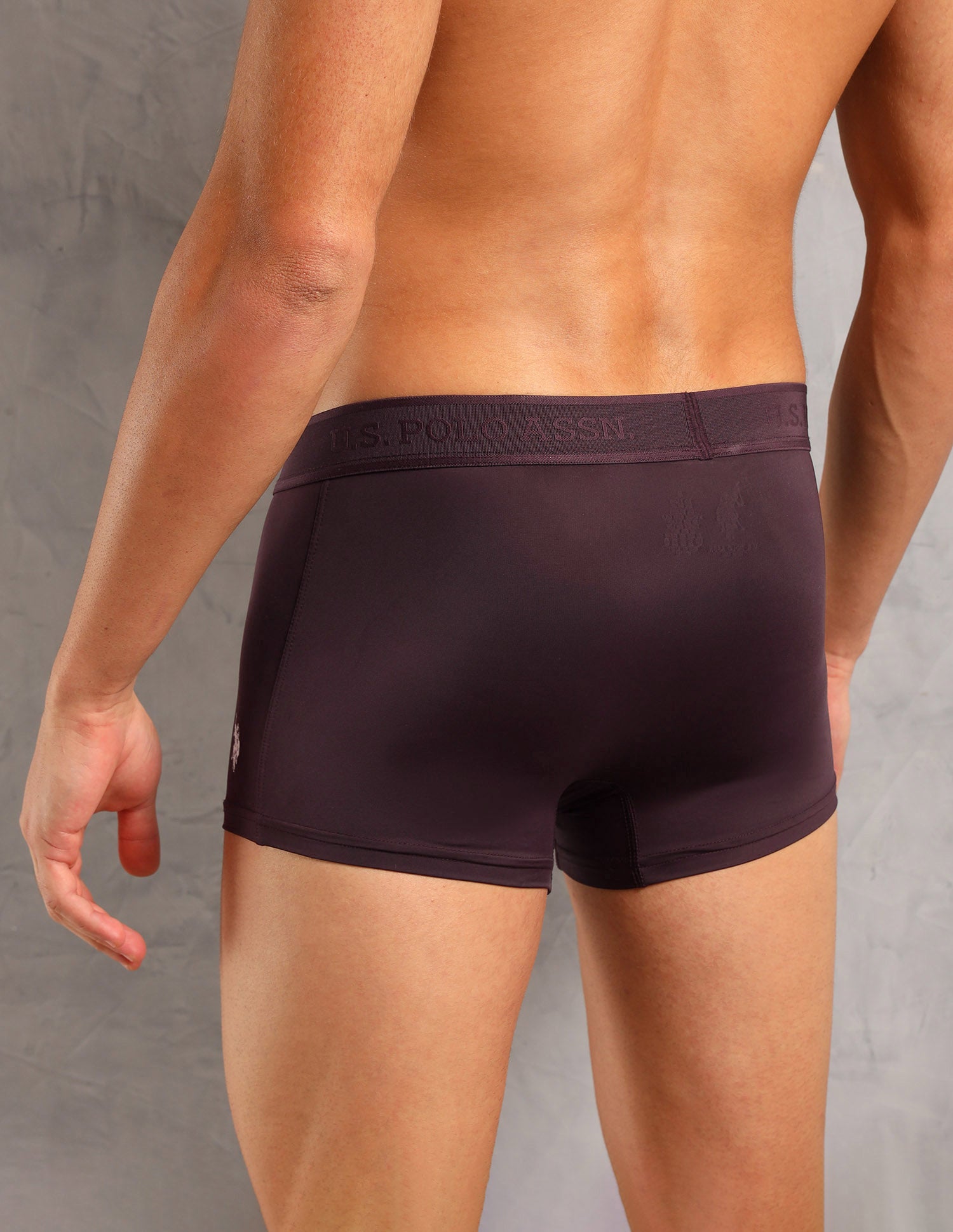 Antibacterial Lightweight AT001 Trunks - Pack Of 1 Wine - U.S. POLO ASSN. | Large