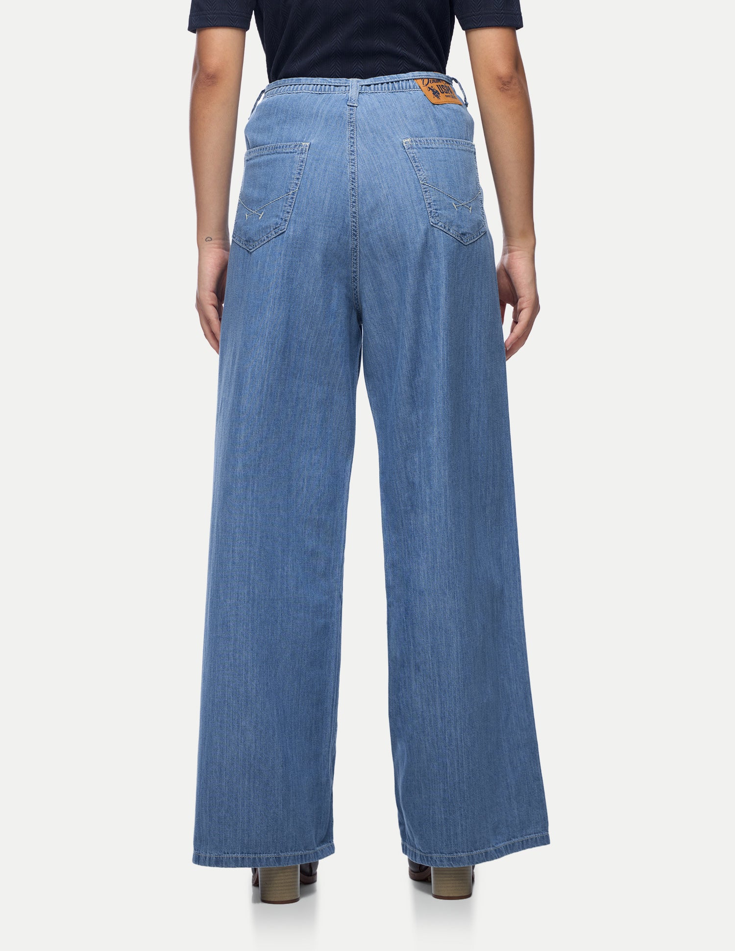 Baggy Fit Blue Jeans Light Blue - U.S. Polo Assn. India | Large