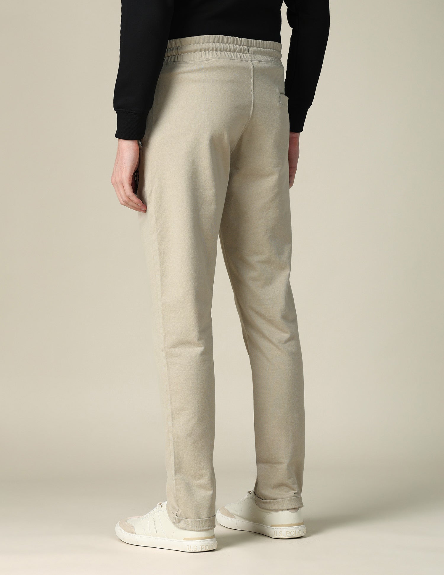 Mid Rise Regular Fit Track Pants Beige - U.S. POLO ASSN. | Large