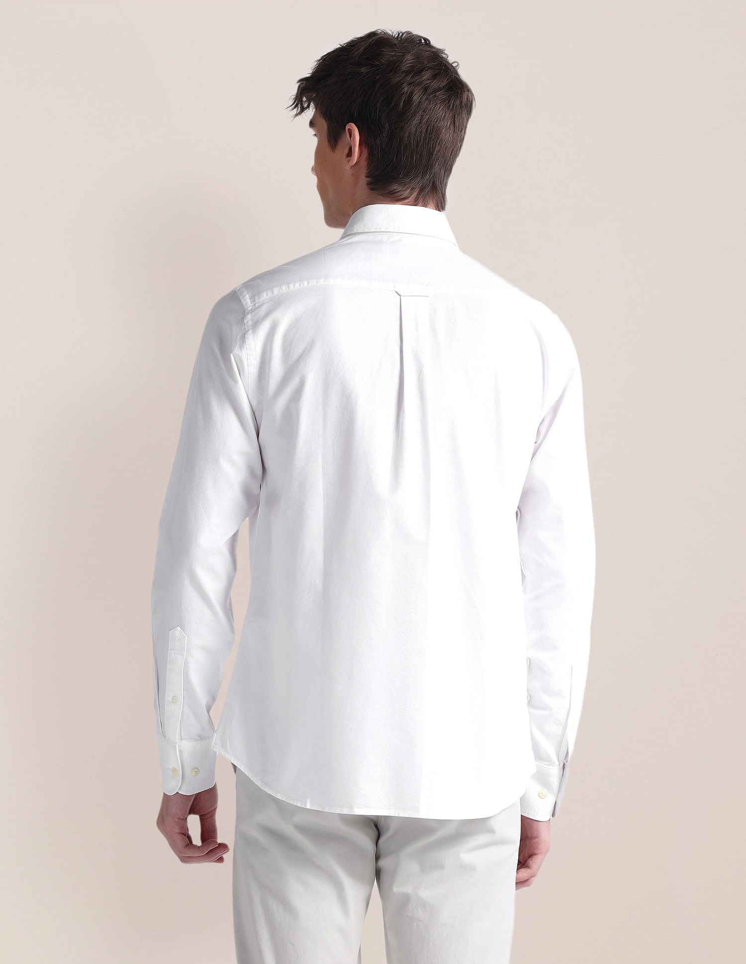 Long Sleeve Solid Brand Shirt White - U.S. POLO ASSN. | Large