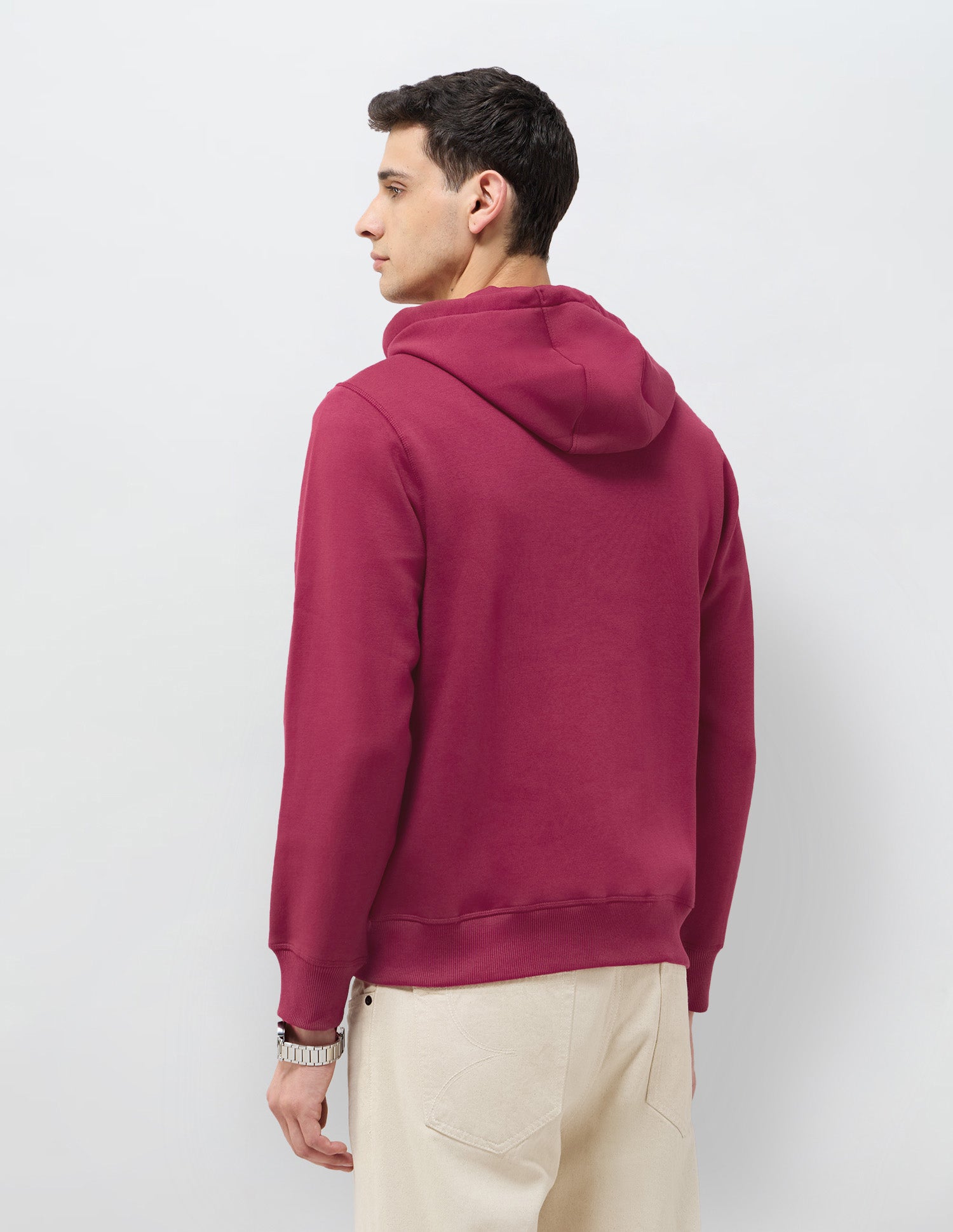 Solid Regular Fit Sweatshirt Maroon - U.S. POLO ASSN. | Large