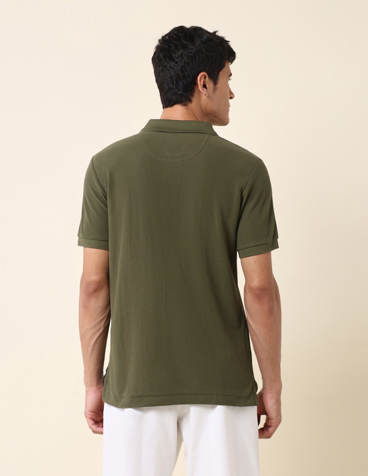 Vertical Striped Classic Polo Shirt Olive - U.S. Polo Assn. India | Large