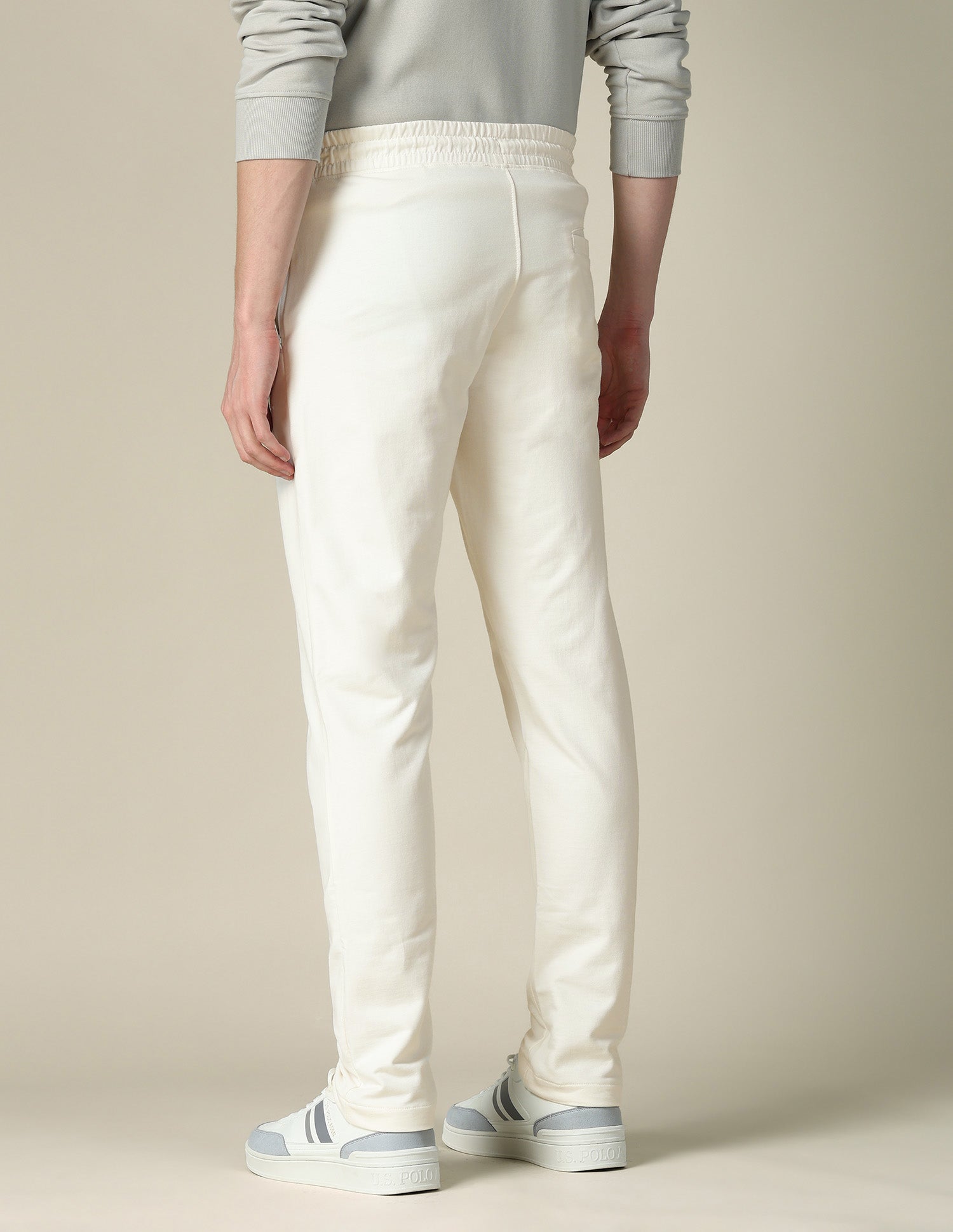Mid Rise Regular Fit Track Pants Ivory - U.S. POLO ASSN. | Large